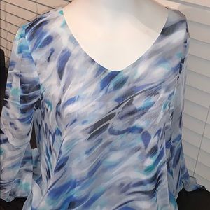Jennifer Lopez Bell Sleeve blouse, no flaws